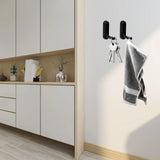 Valmere Folding Wall Hooks – Zinc Alloy Space-Saving Hook Set | Modern Multi-Purpose Hanging Solution