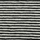Veloura Stripe Jacquard Fleece Fabric – Ultra-Soft Lamb Fleece Textile | Premium Sewing & DIY Material