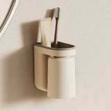 PureNest AquaDock Toothbrush Holder Set – Wall-Mounted Toothbrush & Cup Organiser with No-Drill Installation