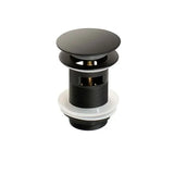 Vellora Brass Click-Clack Basin Waste – Solid Brass Pop-Up Sink Drain | Universal Bathroom Plug with Overflow Option