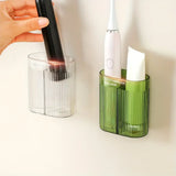 Veloura Wall Toothbrush Organiser – Modern Bathroom Storage Holder | Hygienic Space-Saving Toothbrush Rack
