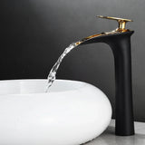 ArcticCascade Basin Mixer – White Waterfall Bathroom Faucet | Contemporary Single Lever Sink Tap