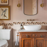 Miravelle Mosaic Trim Panels – Waterproof Peel & Stick Wall Décor | Flexible Kitchen & Bathroom Backsplash Strips