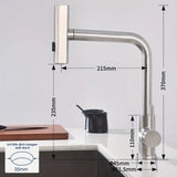 NoirSpray Pull-Down Kitchen Tap – Gunmetal Stainless Steel Mixer Faucet | 6-Function Spray & 360° Swivel