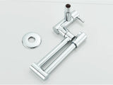 AurumFlex Wall Kitchen Tap – Brushed Gold Swivel Faucet | Premium Space-Saving Cold Water Mixer