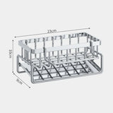 SinkMaster Stainless Steel Sink Caddy – Rust-Resistant Kitchen Sink Organizer | Sponge Holder with Drain Tray | Faucet Storage Rack & Dishcloth Holder