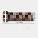 Miravelle Mosaic Trim Panels – Waterproof Peel & Stick Wall Décor | Flexible Kitchen & Bathroom Backsplash Strips