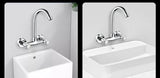 SteelCore Wall Kitchen Mixer – Dual Handle Stainless Steel Faucet | 360° Swivel Sink Tap