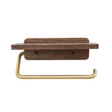 EverWood Luxury Paper Towel Holder – Solid Wood & Stainless Steel Rack | Modern Kitchen & Bathroom Organiser