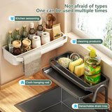 SinkMate Kitchen Sink Organiser – ABS Sponge & Draining Rack | Compact Countertop Storage Solution
