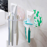 PureGrip Adhesive Bathroom Organiser – No-Drill Toothbrush & Vanity Storage Holder | Space-Saving Wall Rack