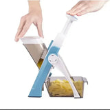 PrepEase Multi-Cut Vegetable Chopper – Adjustable Stainless Steel Food Dicer & Manual Kitchen Slicer