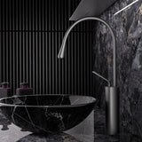 Roselle Pivot Basin Mixer Tap – Brushed Rose Gold Bathroom Faucet | Swivel Spout Luxury Sink Mixer