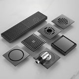 PureFlow Square Shower Drain – Brushed 304 Stainless Steel Floor Waste | Anti-Odour Bathroom Drain Cover