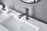 PureGlide Pull-Out Basin Mixer – White Brushed Bathroom Faucet | Modern Brass Sink Tap