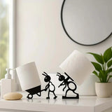 PlayPaws Toilet Roll Holder – Cute Animal Wall-Mounted Tissue Organiser | Fun Space-Saving Bathroom Décor