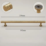Atelier Forge Hammered Brass Handles – Vintage Bronze Cabinet Pulls | Artisan Furniture Hardware