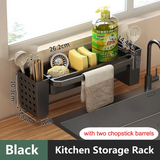 SinkMate Kitchen Sink Organiser – ABS Sponge & Draining Rack | Compact Countertop Storage Solution