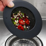 CleanDrip Pro Black Stainless Steel Sink Strainer – Heavy-Duty Drain Hair Catcher with Lift Handle