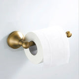 CopperVale Vintage Bathroom Hardware Set – Antique Brass Wall-Mounted 3-Piece Bathroom Accessory Collection