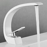 Arcelle Curve Basin Mixer – Contemporary Brass Bathroom Faucet | Elegant Single Lever Sink Tap