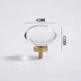 Éclatéra Crystal Cabinet Knob – Champagne Gold Furniture Handle | Luxury Drawer & Wardrobe Hardware