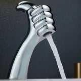 AquaFalls Solo BrassCascade – Solid Brass Waterfall Bathroom Faucet