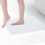 AquaGrip Non-Slip Shower Mat – Quick-Drain PVC Bath Safety Mat | Secure Suction Grip Design
