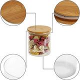 NordicPure Glass Storage Canister Set – Airtight Kitchen Jars with Wooden Lids | Modern Pantry Organisation Collection