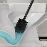 Nordelle Wall-Mounted Toilet Brush Set – Drill-Free Bathroom Cleaning Brush | Wood-Effect Modern WC Accessory
