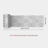 Miravelle Mosaic Trim Panels – Waterproof Peel & Stick Wall Décor | Flexible Kitchen & Bathroom Backsplash Strips