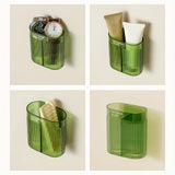 Veloura Wall Toothbrush Organiser – Modern Bathroom Storage Holder | Hygienic Space-Saving Toothbrush Rack