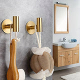 StickMount Adhesive Wall Hooks – Stainless Steel No-Drill Towel & Robe Holder | Modern Space-Saving Storage