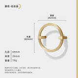 ImperialCurve Round Cabinet Handle – Polished Zinc Alloy Furniture Pull | Modern Oriental Drawer & Wardrobe Hardware