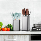 EdgeVault Stainless Steel Knife Holder – Universal Kitchen Knife Block | Hygienic Blade Storage Stand