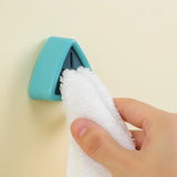 SnapGrip Adhesive Towel Clip – Push-In Cloth Holder for Kitchen & Bathroom | No-Drill Wall Organiser