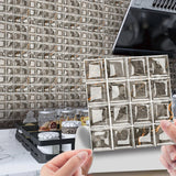 MosaicGlow Peel & Stick Tiles – 3D Waterproof Wall Stickers | Decorative PVC Mosaic Panels for Kitchens & Bathrooms