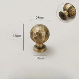 Atelier Forge Hammered Brass Handles – Vintage Bronze Cabinet Pulls | Artisan Furniture Hardware