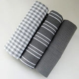 LinenCraft Cotton Tea Towel Set – Ultra-Absorbent Kitchen Towels | Reusable Soft Cotton Dish Cloths