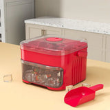 FrostPress 50-Cube Ice Tray & Storage Box – Easy-Release Press Lid | Double-Layer Ice Maker | Reusable Freezer Container