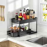 FlexiStore Under-Sink Organiser – Pull-Out Cabinet Storage Rack | Multi-Level Kitchen & Bathroom Drawer System