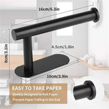 SpaceMount Adhesive Paper Towel Holder – Wall-Mounted Kitchen Roll Holder | No-Drill Paper Roll Organizer | Space-Saving Storage Rack