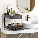 FlexiStore Under-Sink Organiser – Pull-Out Cabinet Storage Rack | Multi-Level Kitchen & Bathroom Drawer System