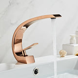 Arcelle Curve Basin Mixer – Contemporary Brass Bathroom Faucet | Elegant Single Lever Sink Tap