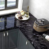 CarraraGlow Adhesive Marble Wrap – Waterproof PVC Surface Film | Luxury Peel & Stick Interior Covering
