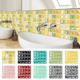 MosaicGlow Peel & Stick Tiles – 3D Waterproof Wall Stickers | Decorative PVC Mosaic Panels for Kitchens & Bathrooms