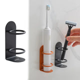 IronGrip No-Drill Toothbrush & Razor Wall Holder – Heavy-Duty Steel Bathroom Organizer