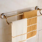 HeritageLuxe Antique Brass Bathroom Hardware Set – Vintage Brass & Ceramic Wall-Mounted Bathroom Accessories Collection