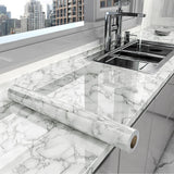 MarbraGuard Self-Adhesive Marble Film – Waterproof Peel & Stick Vinyl for Kitchen, Bathroom & Furniture Upgrades