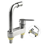 SteelEase Kitchen Mixer Tap – Stainless Steel Hot & Cold Sink Faucet | Modern Single Lever Kitchen Tap